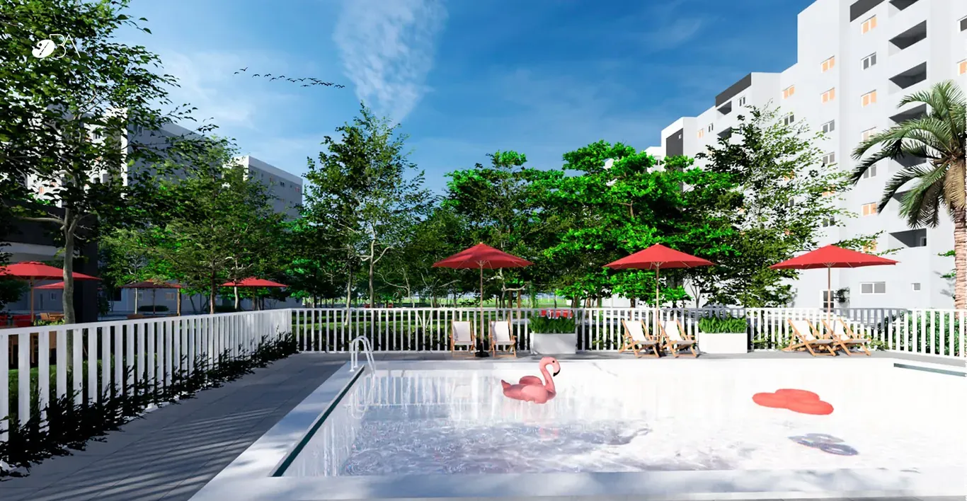 Piscina e deck