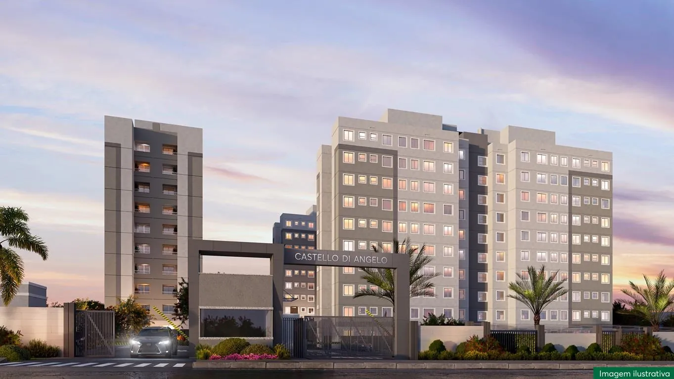 Fachada das torres e portaria