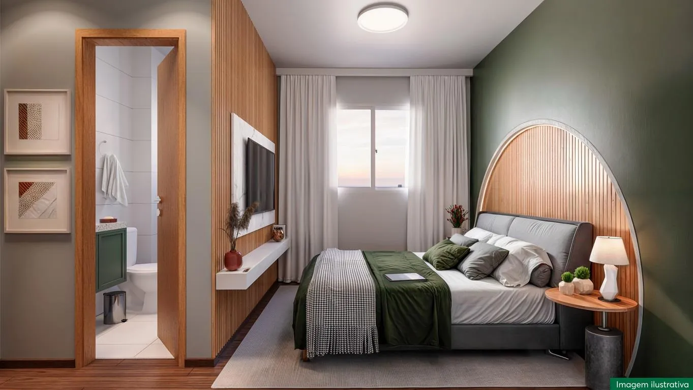 Quarto de casal decorado