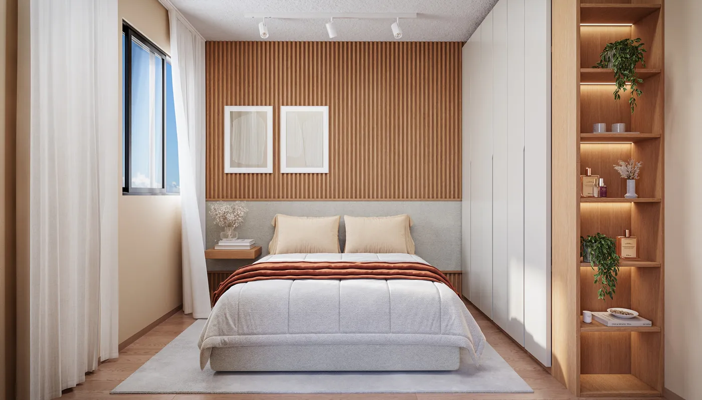 Quarto de casal decorado